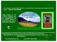 Esta página es una ventana abierta a los atractivos de una tierra que alguien acertó en llamar VALLE DE MENA. Esta página es una ventana abierta a los atractivos de una tierra que alguien acertó en llamar VALLE DE MENA.